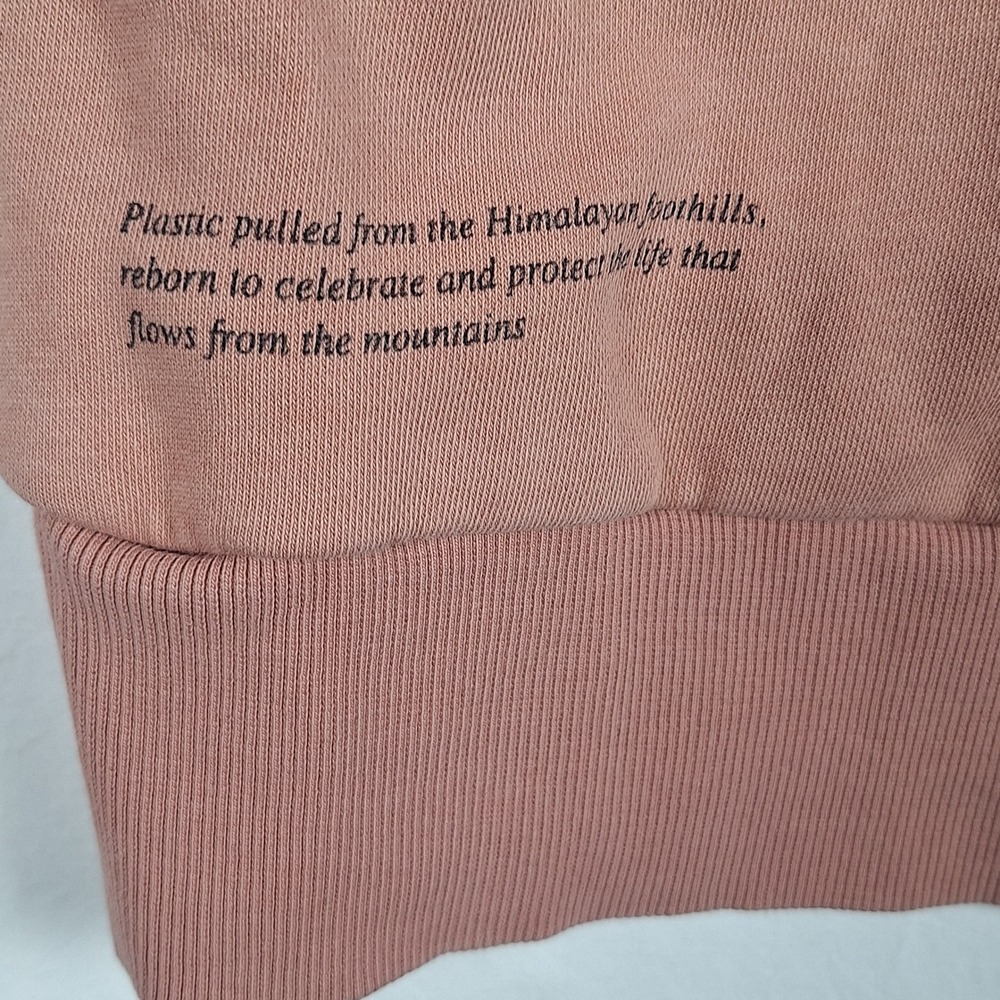 The North Face Floral Embroidered Pullover Hoodie Pink Mauve Medium - Picture 7 of 9